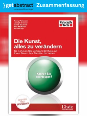 cover image of Die Kunst, alles zu verändern (Zusammenfassung)